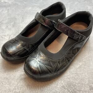 Drew Rose Mary Jane Shoes Womens‎ 7.5W Gray Leather Vented Easy On Orthotic